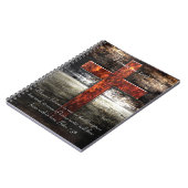 Jesus Cross met bijbelschrift Notitieboek (Linkerzijde)