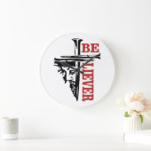 Jesus Cross Nail Design – Powerful Christian Grote Klok (Huis)