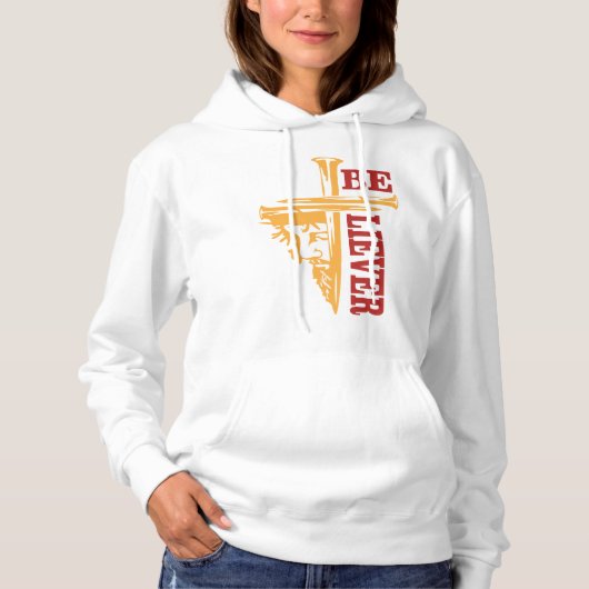 Jesus Cross Nail Design – Powerful Christian Hoodie (Voorkant)