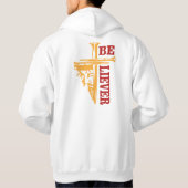 Jesus Cross Nail Design – Powerful Christian Hoodie (Achterkant)