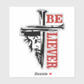 Jesus Cross Nail Design – Powerful Christian Sticker (Vel)