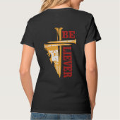 Jesus Cross Nail Design – Powerful Christian T-shirt (Achterkant)