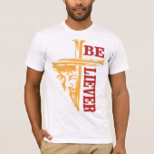 Jesus Cross Nail Design – Powerful Christian T-shirt (Voorkant)