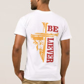 Jesus Cross Nail Design – Powerful Christian T-shirt (Achterkant)