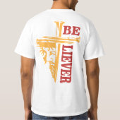 Jesus Cross Nail Design – Powerful Christian T-shirt (Achterkant)