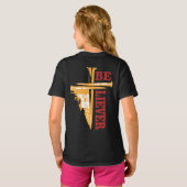 Jesus Cross Nail Design – Powerful Christian T-shirt (Achterkant volledig)