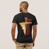 Jesus Cross Nail Design – Powerful Christian T-shirt (Achterkant volledig)