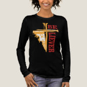 Jesus Cross Nail Design – Powerful Christian Tri-Blend Shirt (Voorkant)