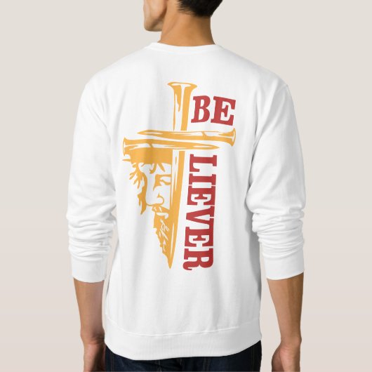 Jesus Cross Nail Design – Powerful Christian Trui (Achterkant)