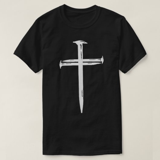 Jesus Cross Nails Christelijke  Kruisiging T-shirt (Design voorkant)