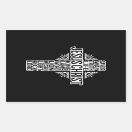 JESUS CROSS - NAMEN VAN CHRIST Sticker