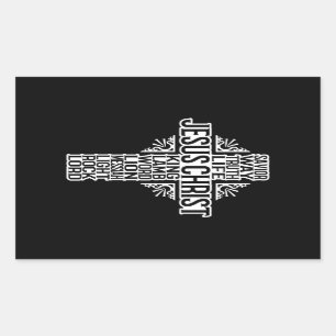 JESUS CROSS - NAMEN VAN CHRIST Sticker