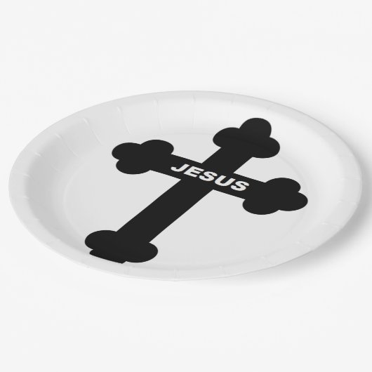 JESUS CROSS PAPIEREN BORDJE (Gekanteld)