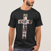 Jesus Cross Photo Collage T-shirt (Voorkant)
