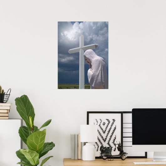 Jesus & Cross Poster (Thuiskantoor)