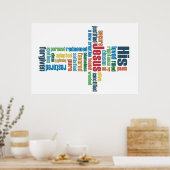 Jesus Cross Poster (Keuken)