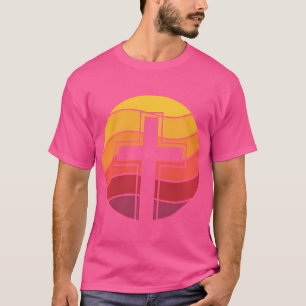 Jesus Cross Retro Style  T-shirt