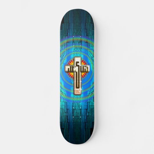 Jesus Cross Skateboard Deck (Voorkant)