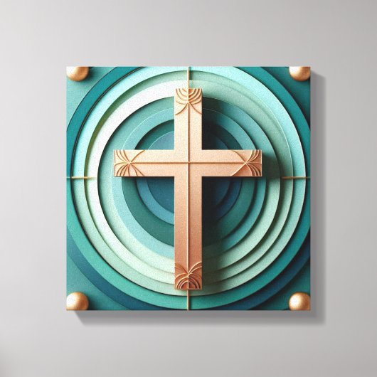 Jesus Cross Stretched Canvas (Voorkant)