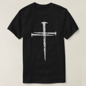 Jesus Cross Three Nails Christelijk  Long Sle T-shirt (Design voorkant)