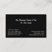 Jesus Cross Visitekaartje (Achterkant)