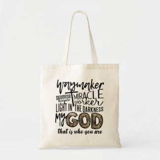 Jesus Cross Way Maker Miraker Worker Christelijke  Tote Bag