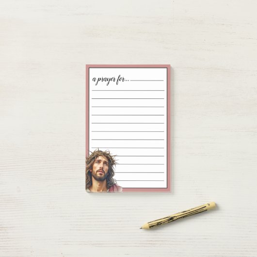 Jesus Crown of Thorns War Room Prayer Post-it® Notes (Op bureau)