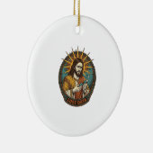 Jesus Crushed USB Flash Drive Lost Data Humor_1 Keramisch Ornament (Rechts)