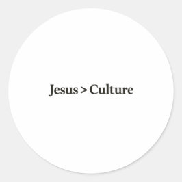 Jesus > Cultuur Sticker. Ronde Sticker