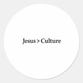 Jesus > Cultuur Sticker. Ronde Sticker (Voorkant)