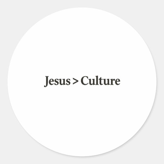 Jesus > Cultuur Sticker. Ronde Sticker (Voorkant)