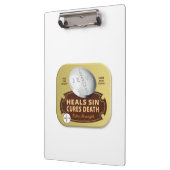 Jesus Cures Heals tablet Christelijk Faith God Klembord (Links)