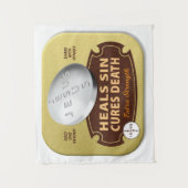 Jesus Cures Pill - Christelijke Godsdienst Wandkleed (Voorkant)