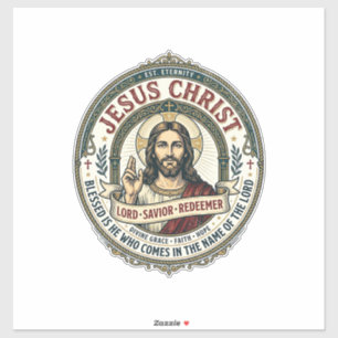 Jesus Dans Ballerina Studio Grafische T-shirt Chri Sticker