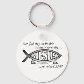 Jesus & Darwin Fish Sleutelhanger (Voorkant)