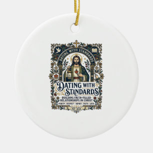 Jesus Dating Christelijke Relatie Humor T-shirt Fa Keramisch Ornament