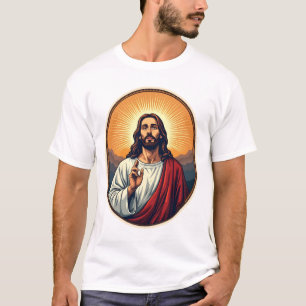 Jesus Dawn Crest Vintage Gravure Shirt