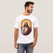Jesus Dawn Crest Vintage Gravure Shirt (Voorkant volledig)