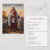 Jesus de Good Shepherd - Prayer Card (Flat) Visitekaartje (Voorkant / Achterkant)