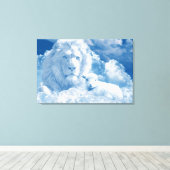 JESUS DE LAM EN JESUS DE LION CANVAS AFDRUK (Insitu (Houten vloer))