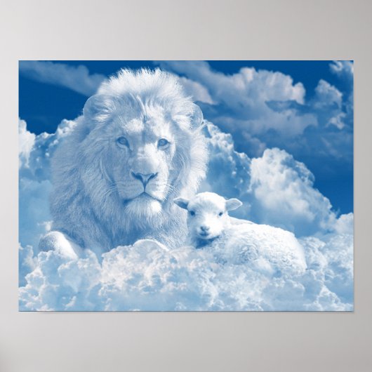 JESUS DE LAM EN JESUS DE LION POSTER (Voorkant)