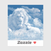 JESUS DE LAM EN JESUS DE LION STICKER (Vel)