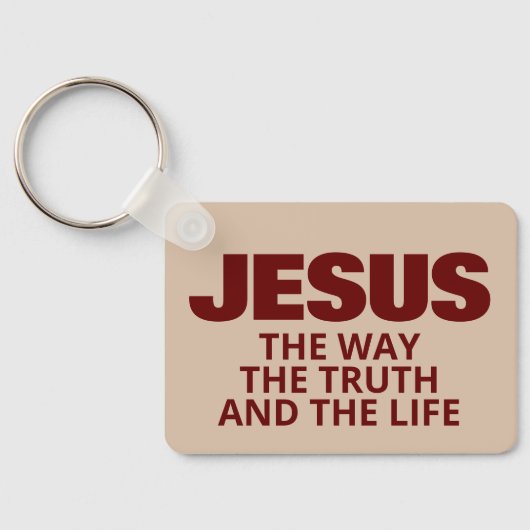 JESUS DE MANIER VAN DE WAARHEID EN HET LEVEN SLEUTELHANGER (Achterkant)