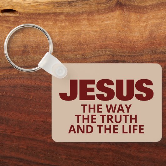 JESUS DE MANIER VAN DE WAARHEID EN HET LEVEN SLEUTELHANGER (Achterkant)