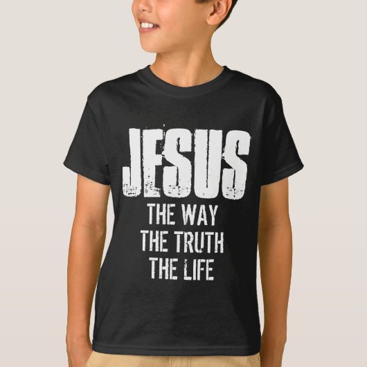 JESUS DE MANIER VAN DE WAARHEID VAN HET LEVEN T-Sh T-shirt (Voorkant)