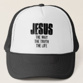 JESUS DE MANIER VAN DE WAARHEID VAN HET LEVEN TRUCKER PET (Voorkant)