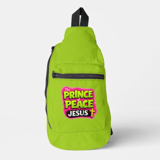 JESUS - De Prins van de Vrede - Christelijk Sling Bag (Voorkant)