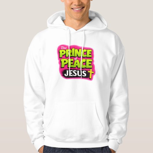 JESUS - De Prins van Vrede - Christelijk Hoodie (Voorkant)