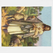 JESUS de SHEPPARD Fleece Blanket Deken (Voorkant (Horizontaal))