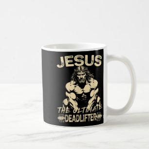 Jesus de ultieme deadlifter Christelijke Gym Pump  Koffiemok